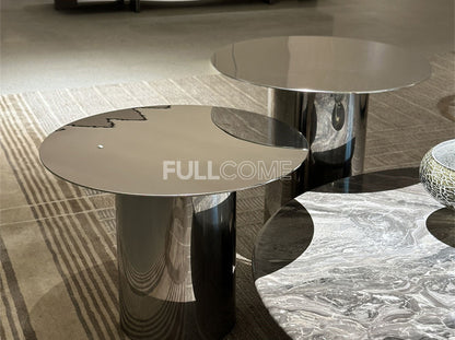 The Mirror Drum Side Table
