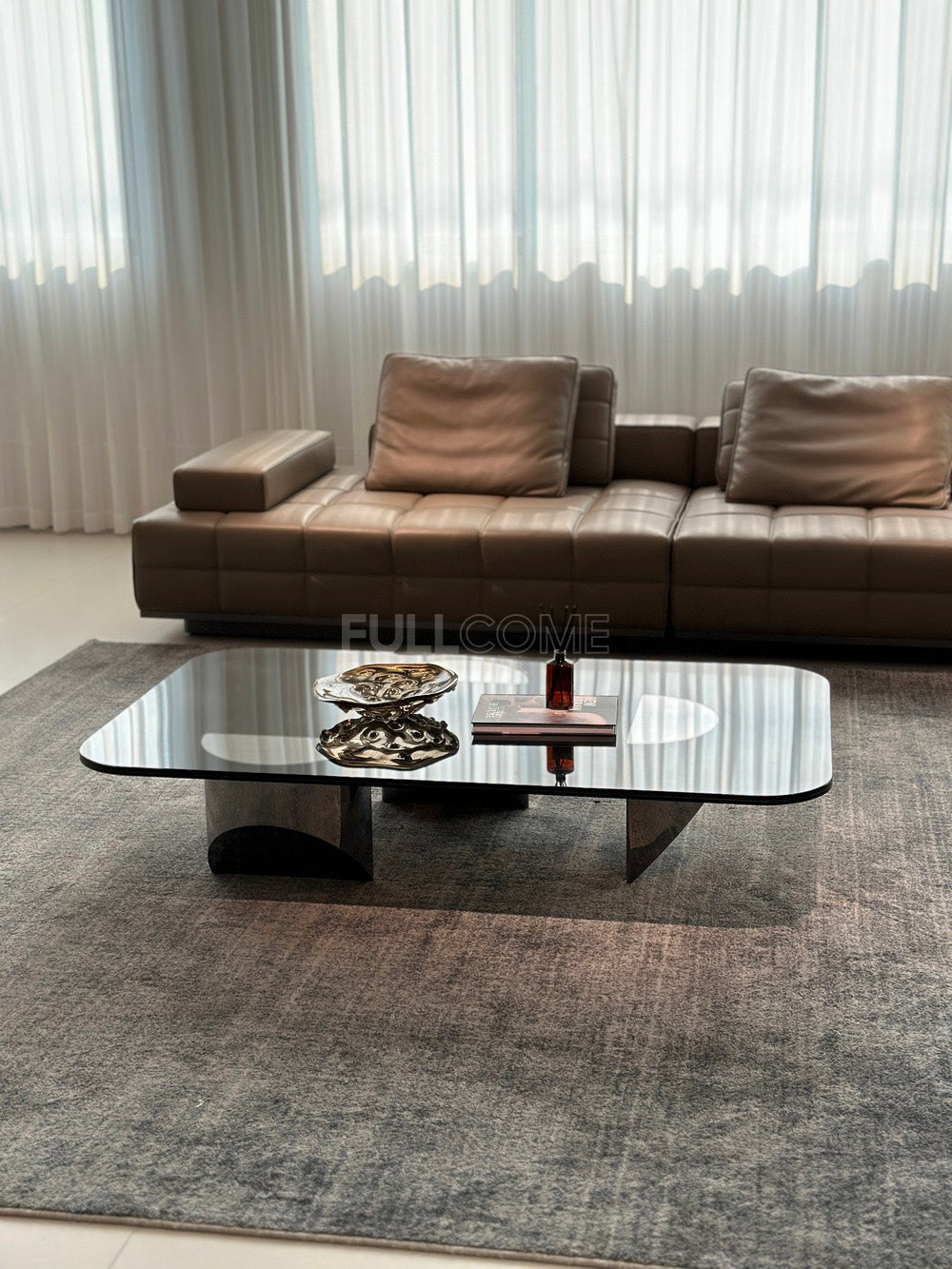 The Smoked Glass Arch Coffee Table