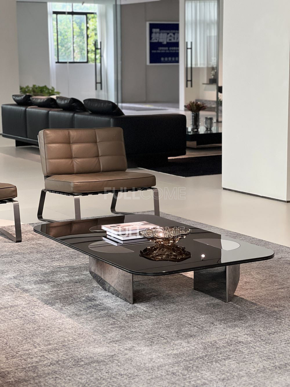 The Smoked Glass Arch Coffee Table