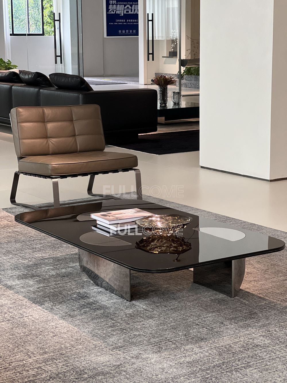 The Smoked Glass Arch Coffee Table