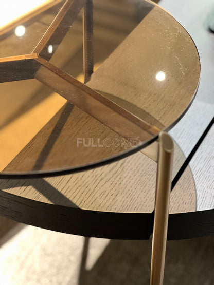 The Amber Glass Tripod Side Table