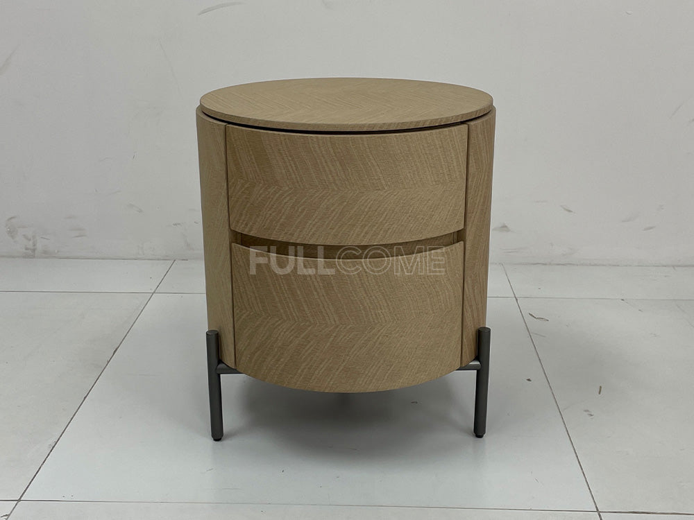 The Chevron Drum Nightstand
