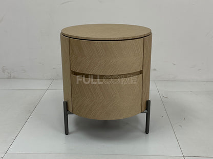 The Chevron Drum Nightstand