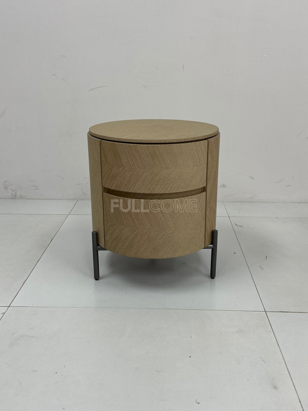 The Chevron Drum Nightstand