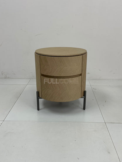 The Chevron Drum Nightstand