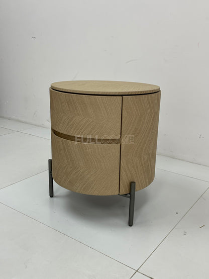 The Chevron Drum Nightstand