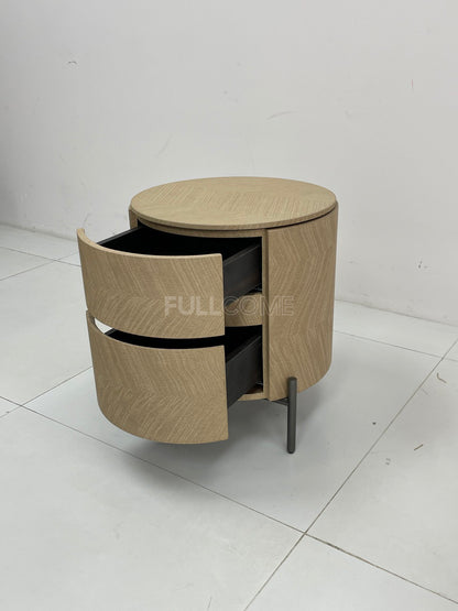 The Chevron Drum Nightstand