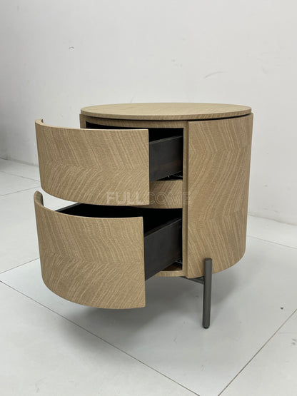 The Chevron Drum Nightstand