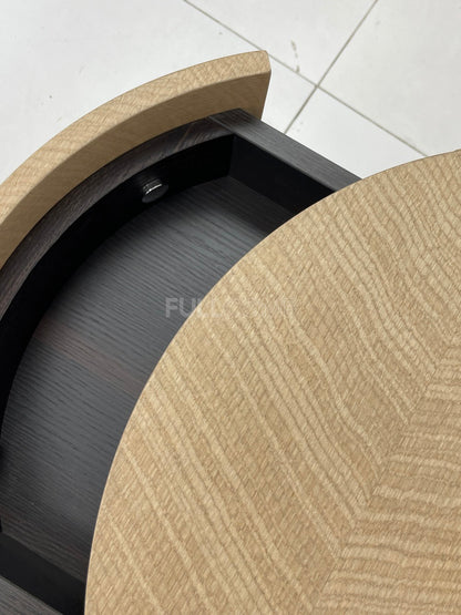 The Chevron Drum Nightstand