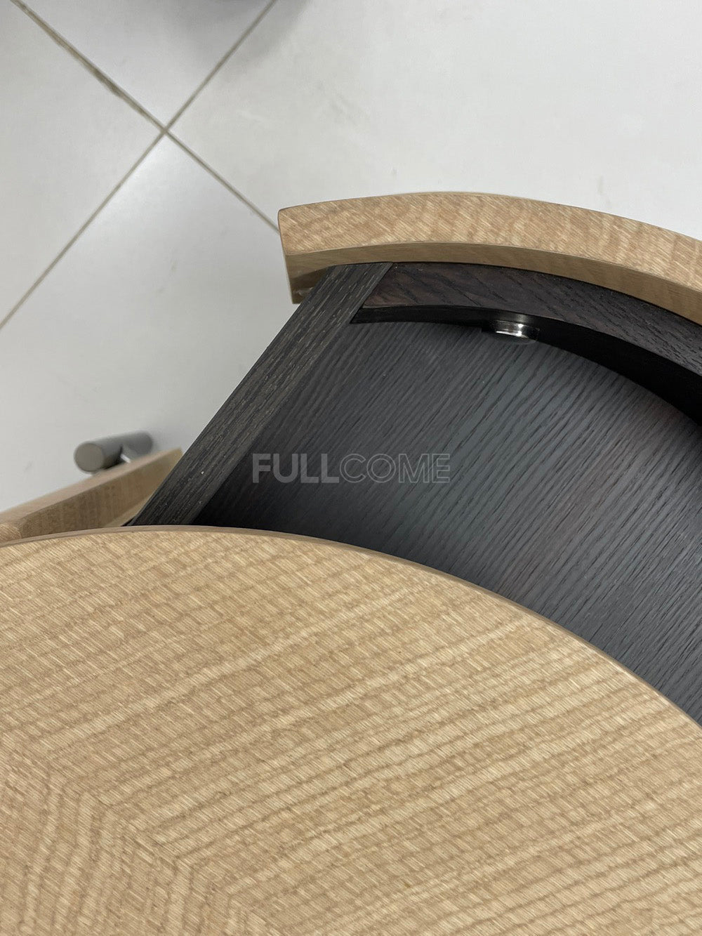 The Chevron Drum Nightstand