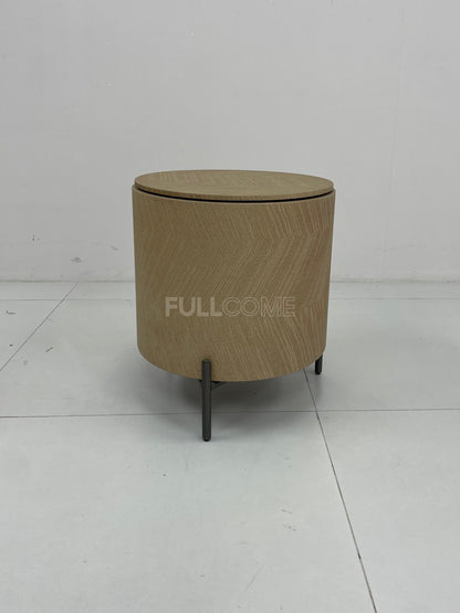 The Chevron Drum Nightstand