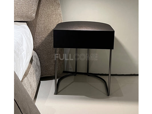 The Rounded Smoked Nightstand