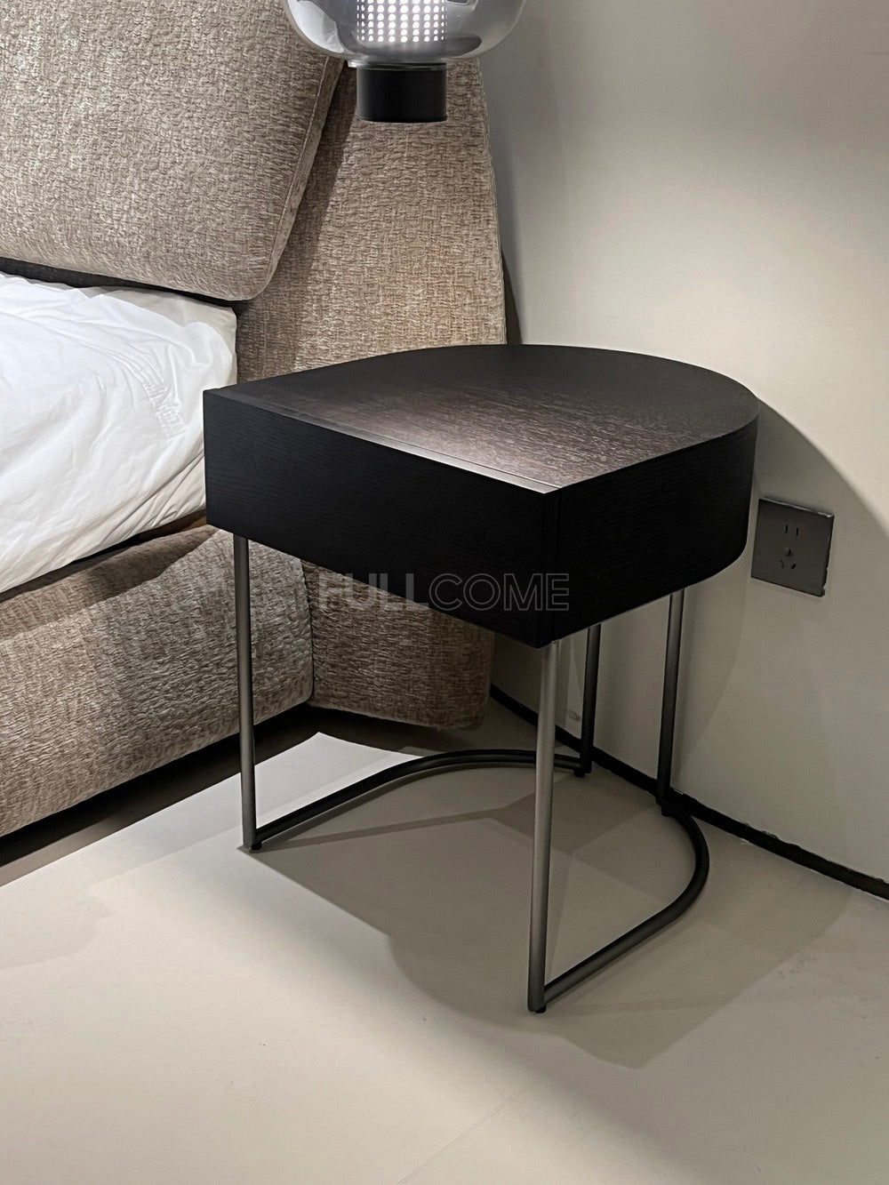 The Rounded Smoked Nightstand