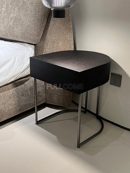 The Rounded Smoked Nightstand