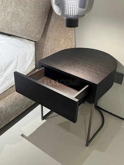 The Rounded Smoked Nightstand