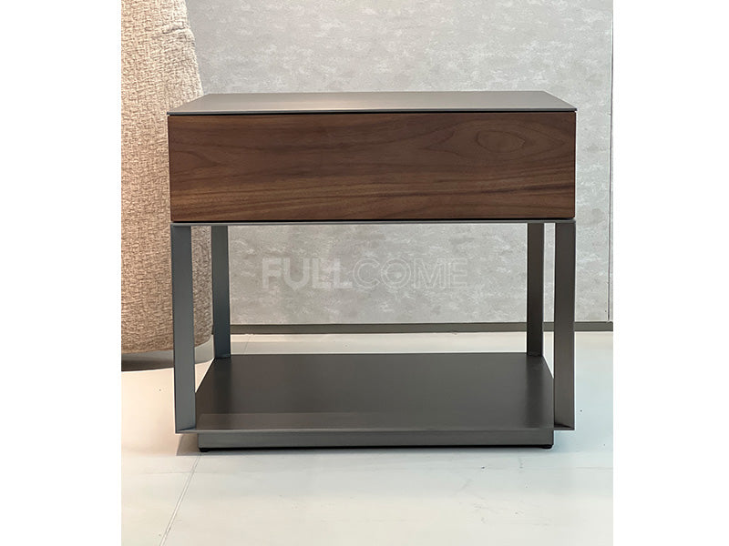 The Walnut Cubby Nightstand
