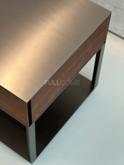 The Walnut Cubby Nightstand