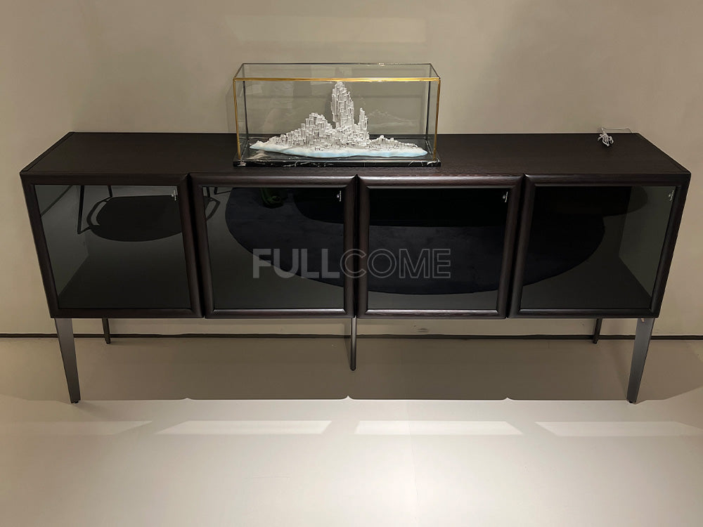 The Four-Door Glass Sideboard