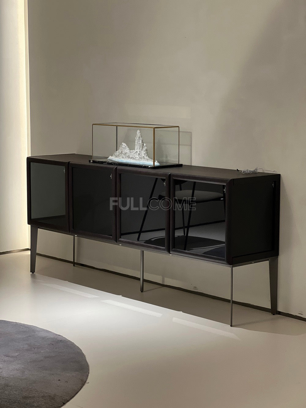 The Four-Door Glass Sideboard