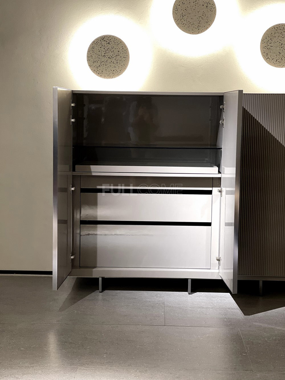 The Ribbed Bay Cabinet