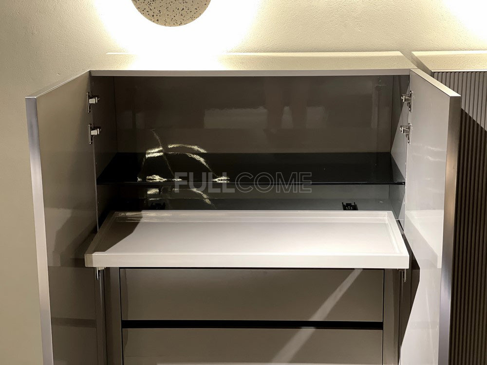 The Ribbed Bay Cabinet
