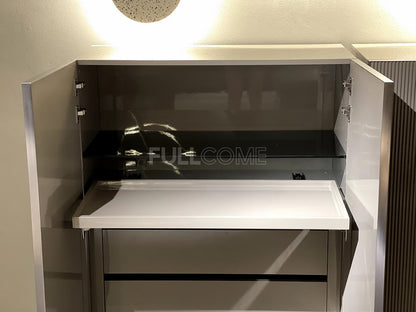 The Ribbed Bay Cabinet
