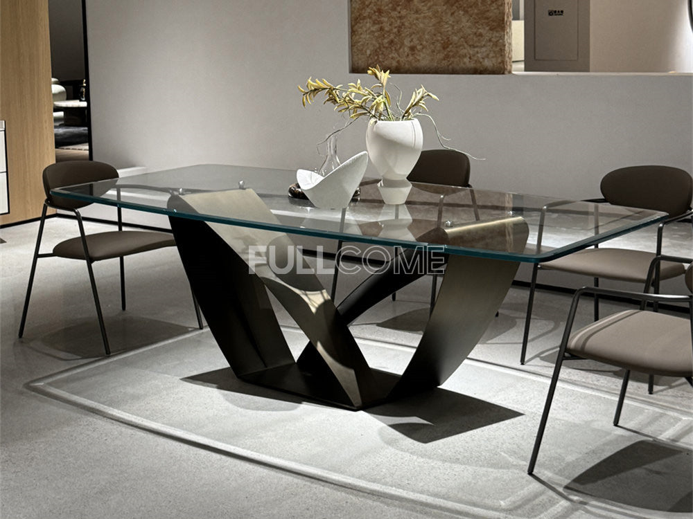 The Sculpted Glass Dining Table