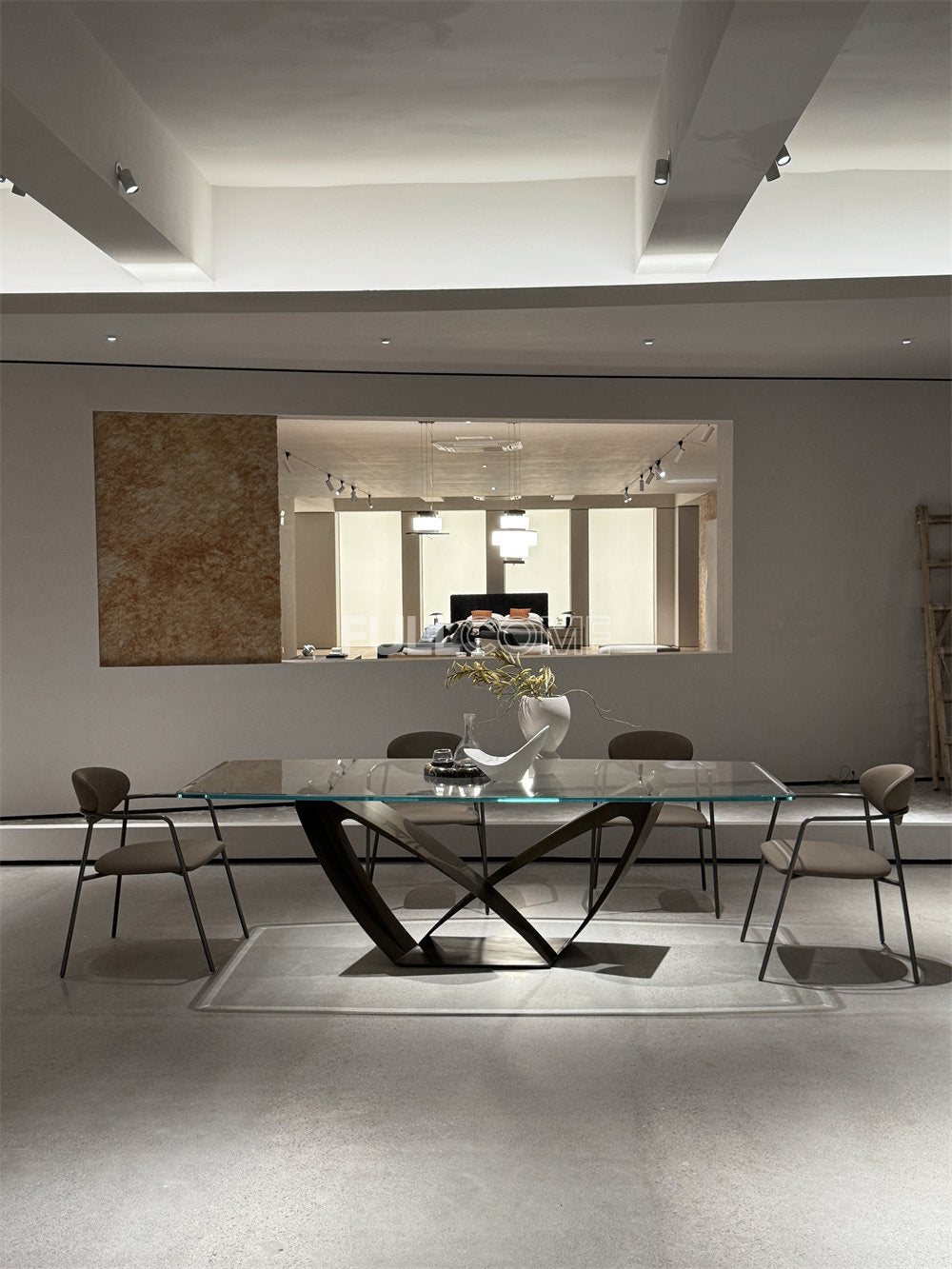 The Sculpted Glass Dining Table