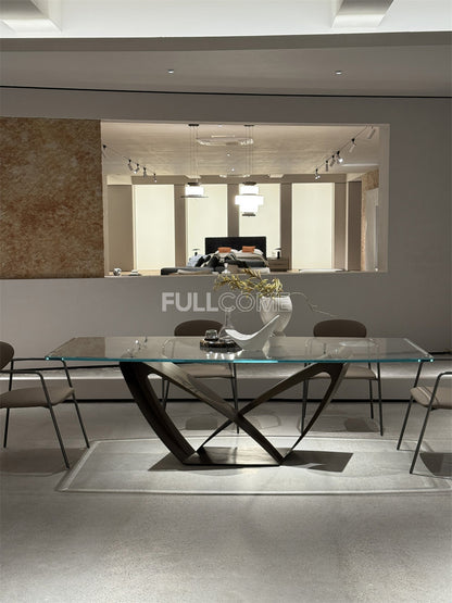 The Sculpted Glass Dining Table