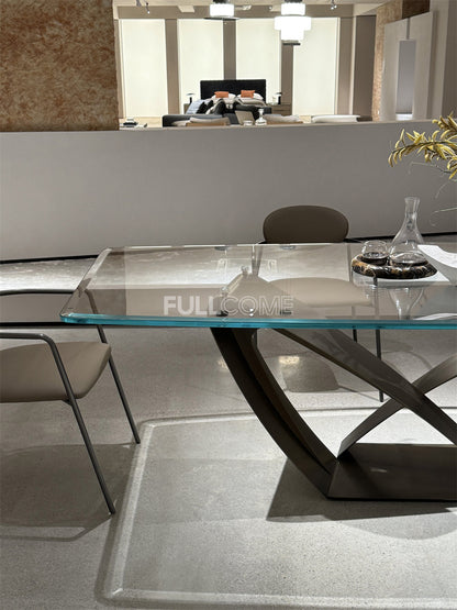 The Sculpted Glass Dining Table
