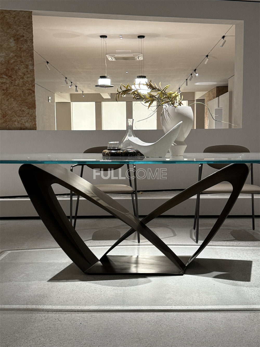 The Sculpted Glass Dining Table
