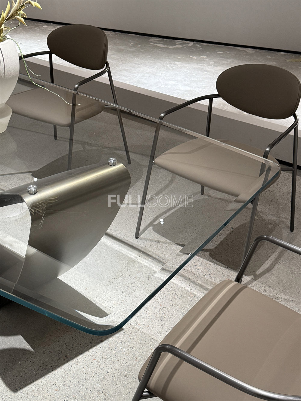 The Sculpted Glass Dining Table