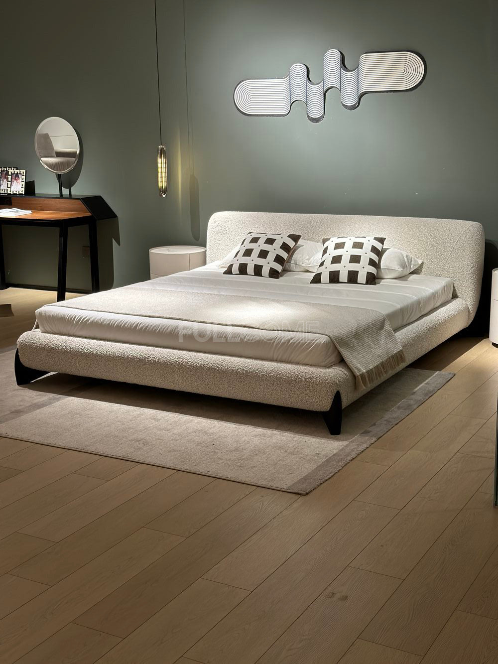 The Crescent Bolster Bed