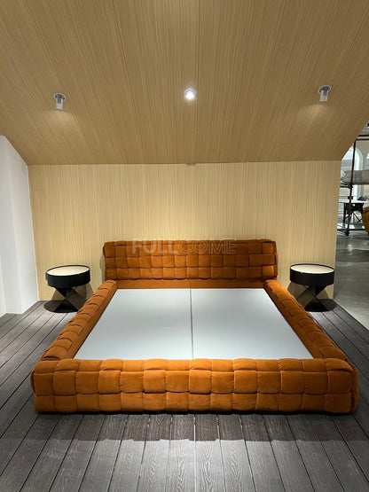 The Basket Weave Velvet Bed