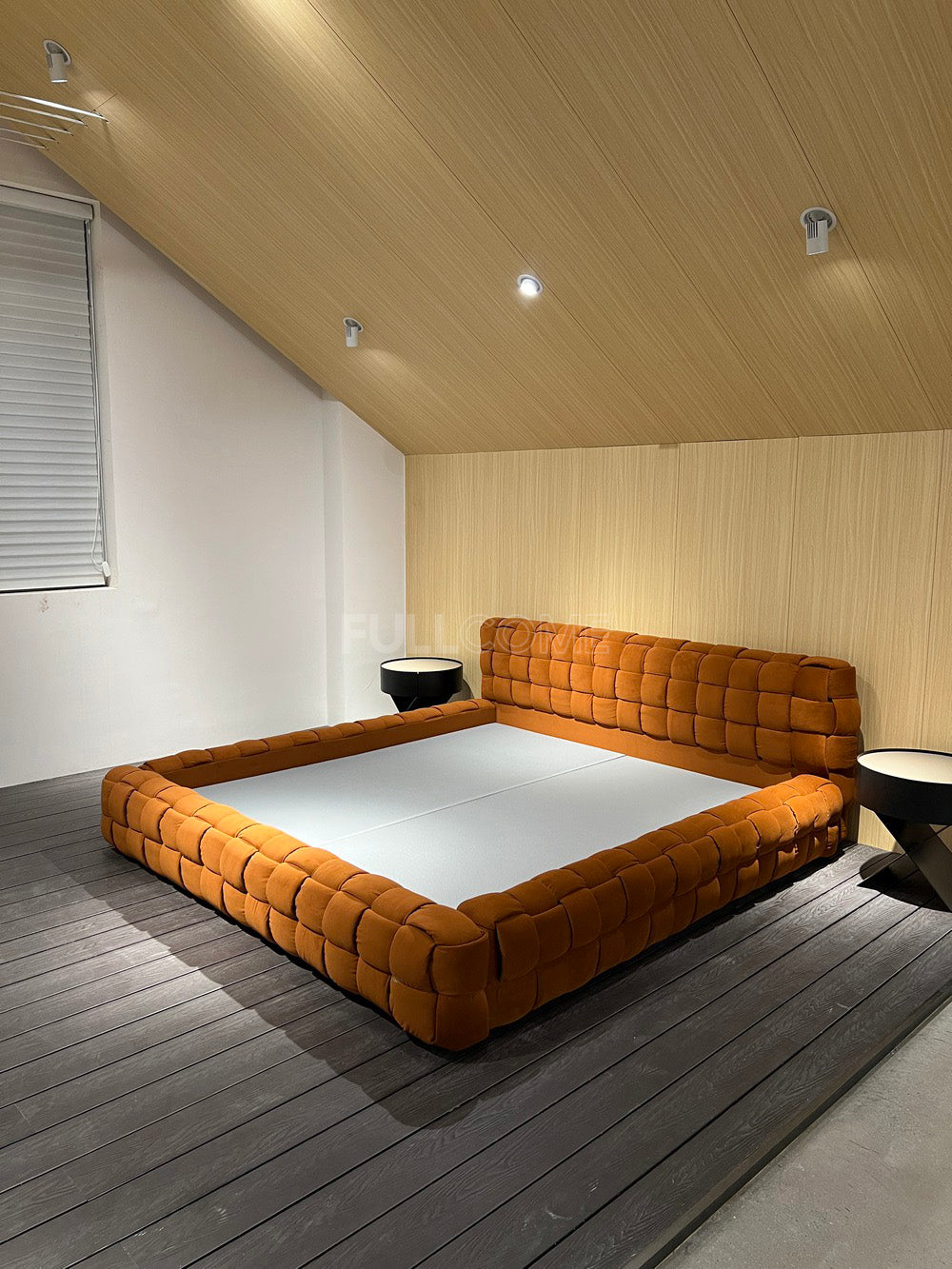 The Basket Weave Velvet Bed