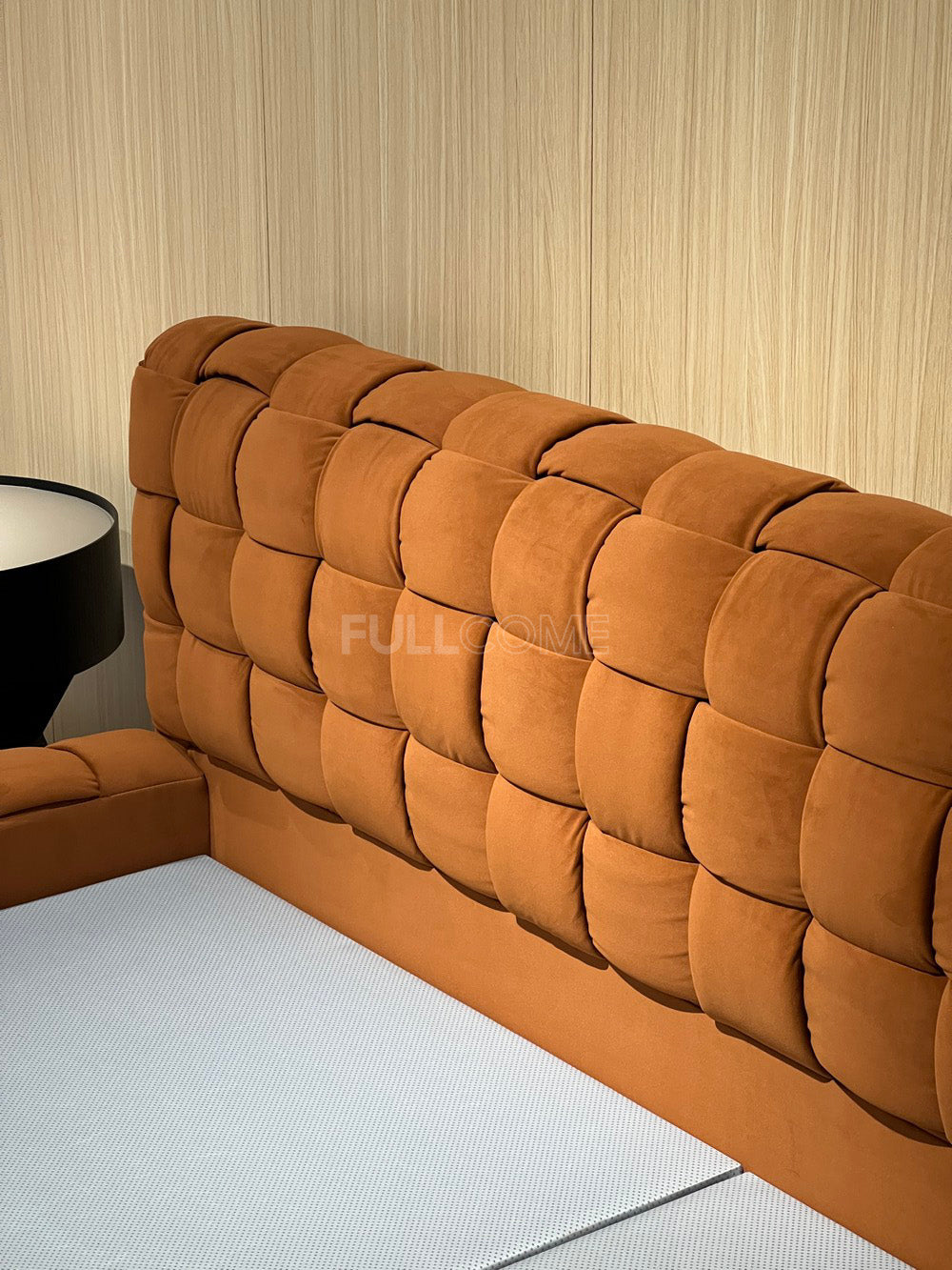 The Basket Weave Velvet Bed