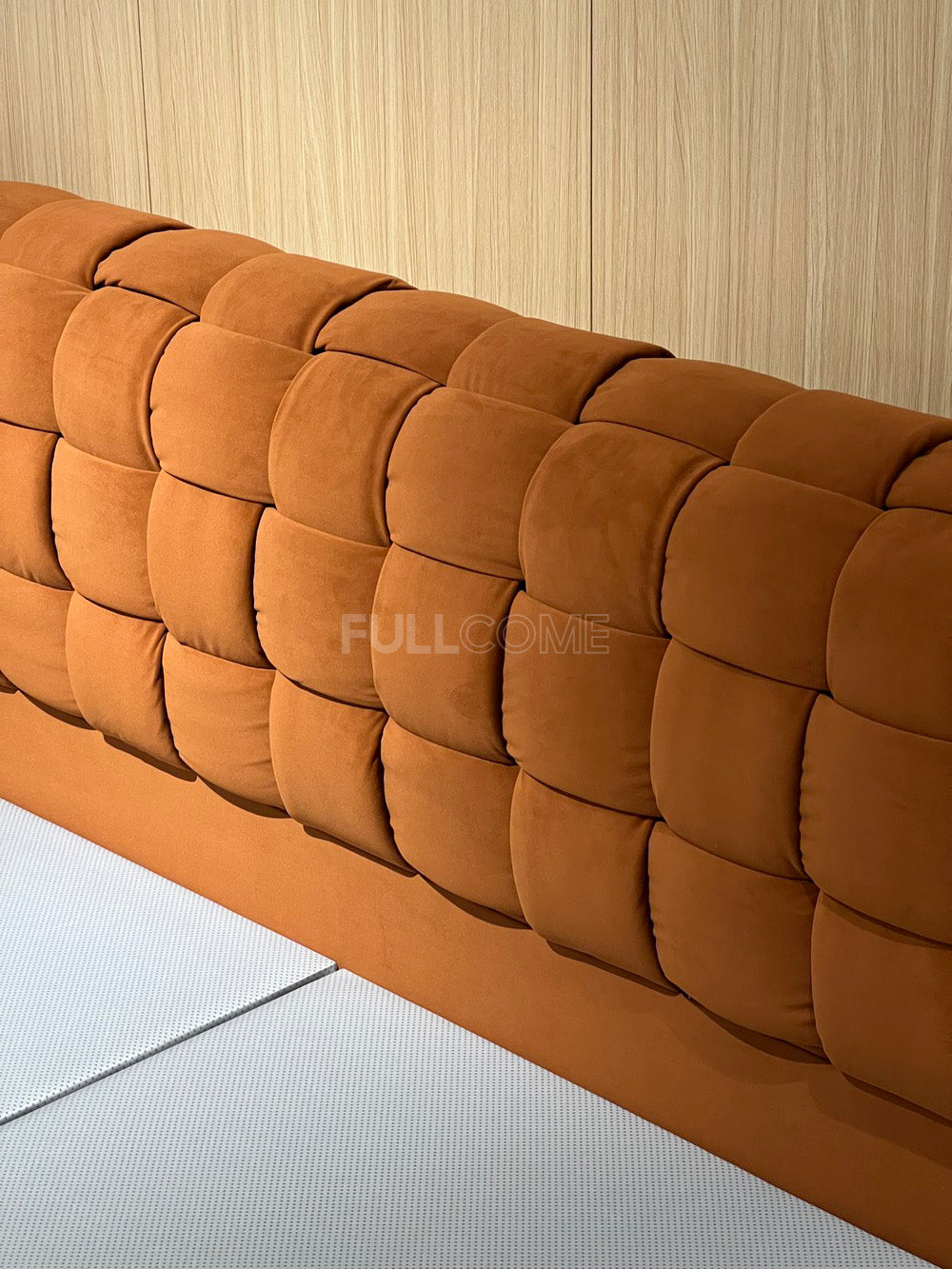 The Basket Weave Velvet Bed