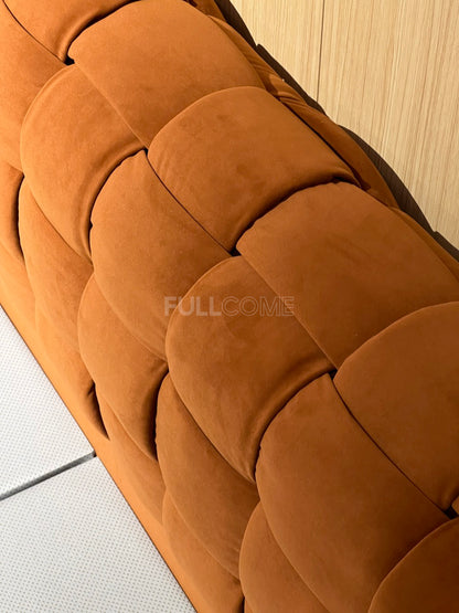 The Basket Weave Velvet Bed
