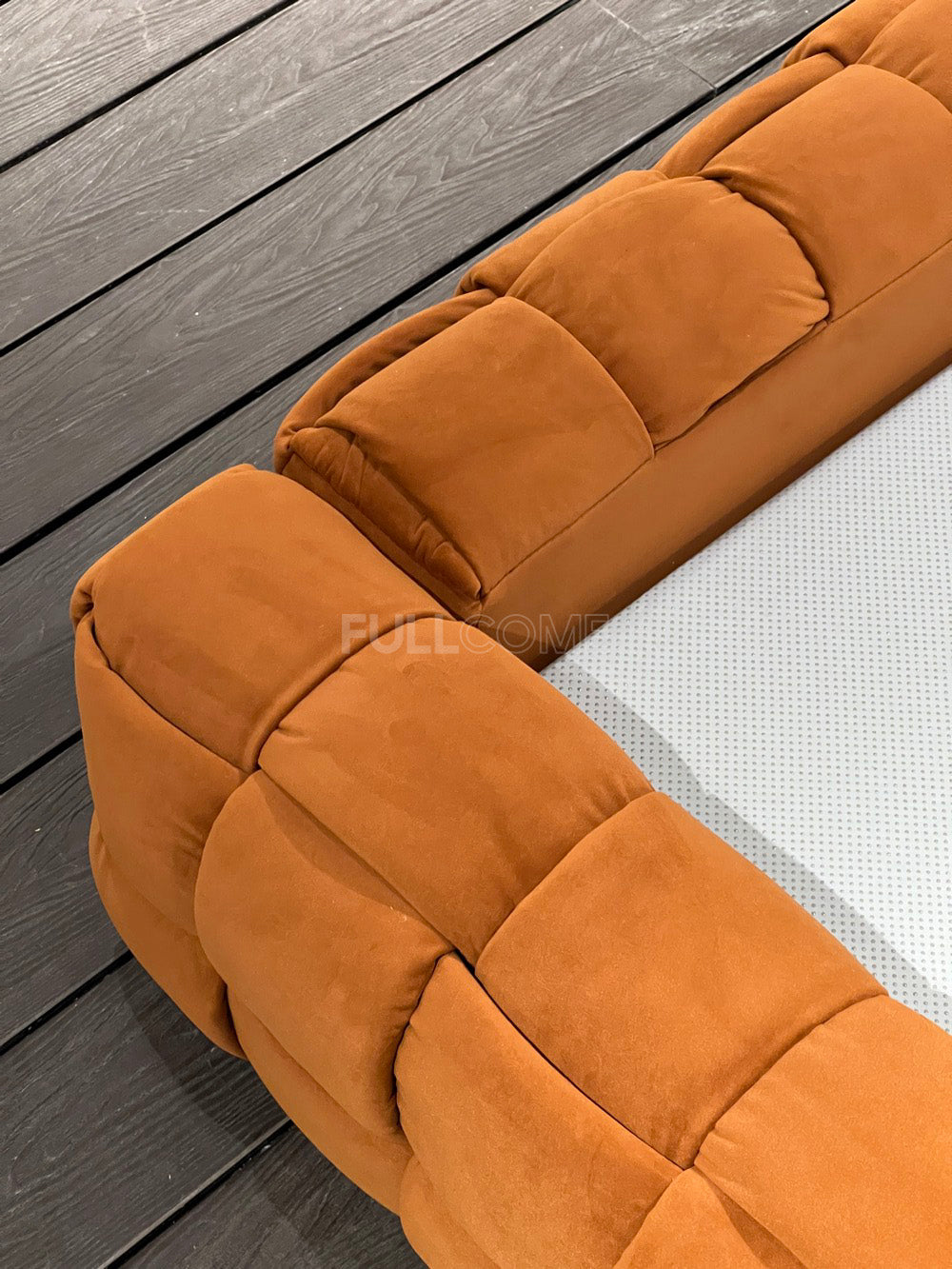 The Basket Weave Velvet Bed