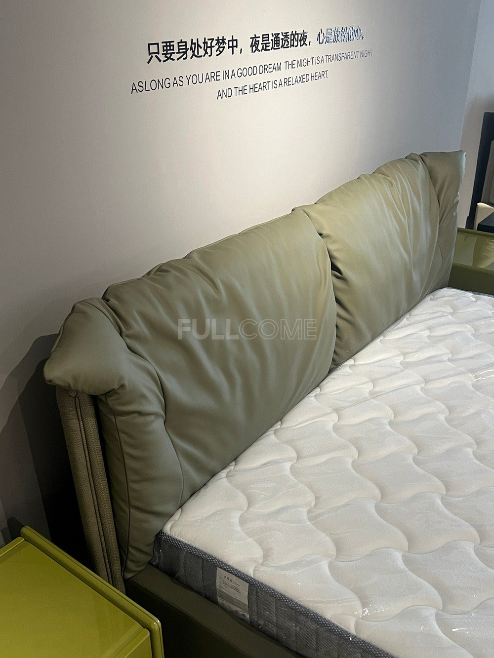 The Sage Winged Pillow Bed