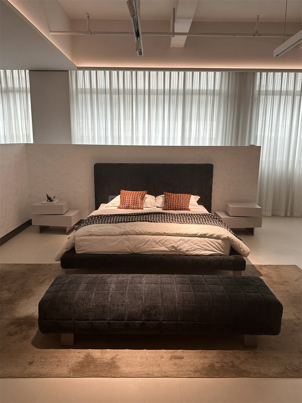 The Grid Quilted Bed