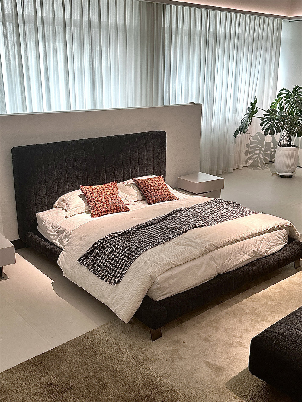 The Grid Quilted Bed