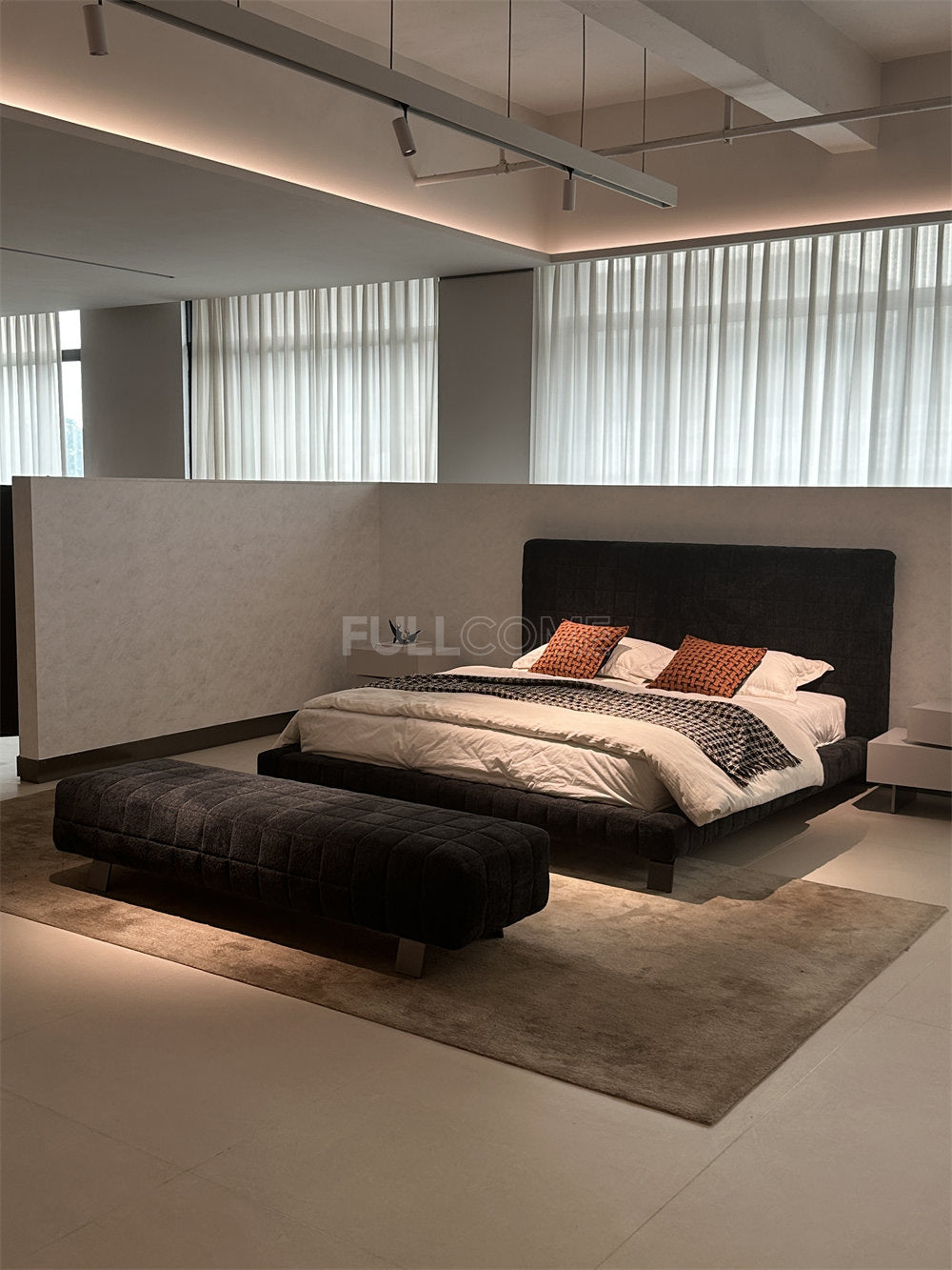 The Grid Quilted Bed