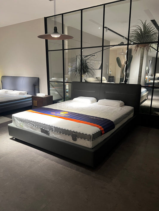The Slant Seam Headboard Bed