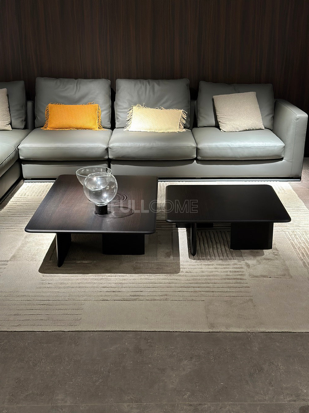 The Crossed-Slab Coffee Table Set