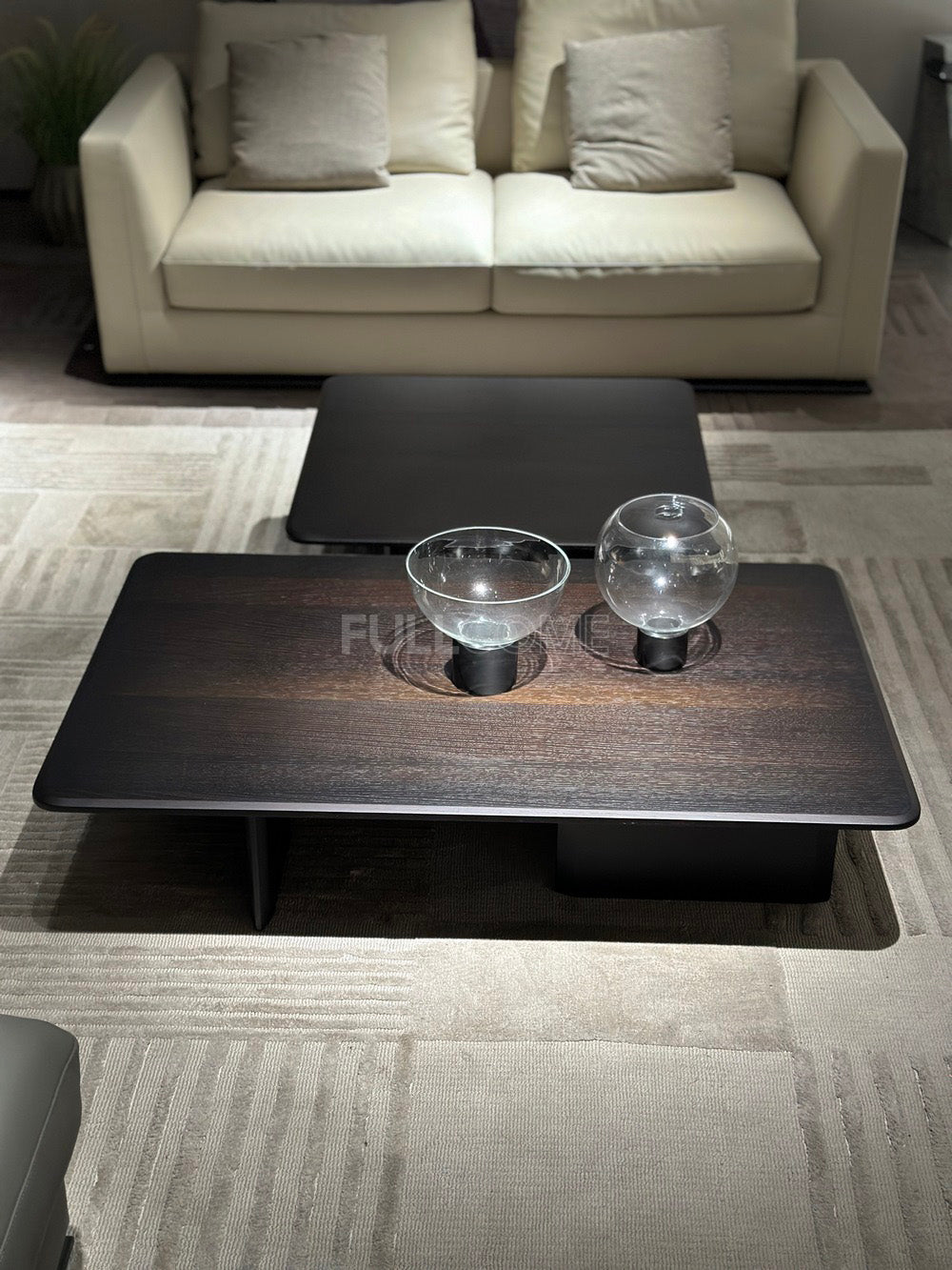 The Crossed-Slab Coffee Table Set