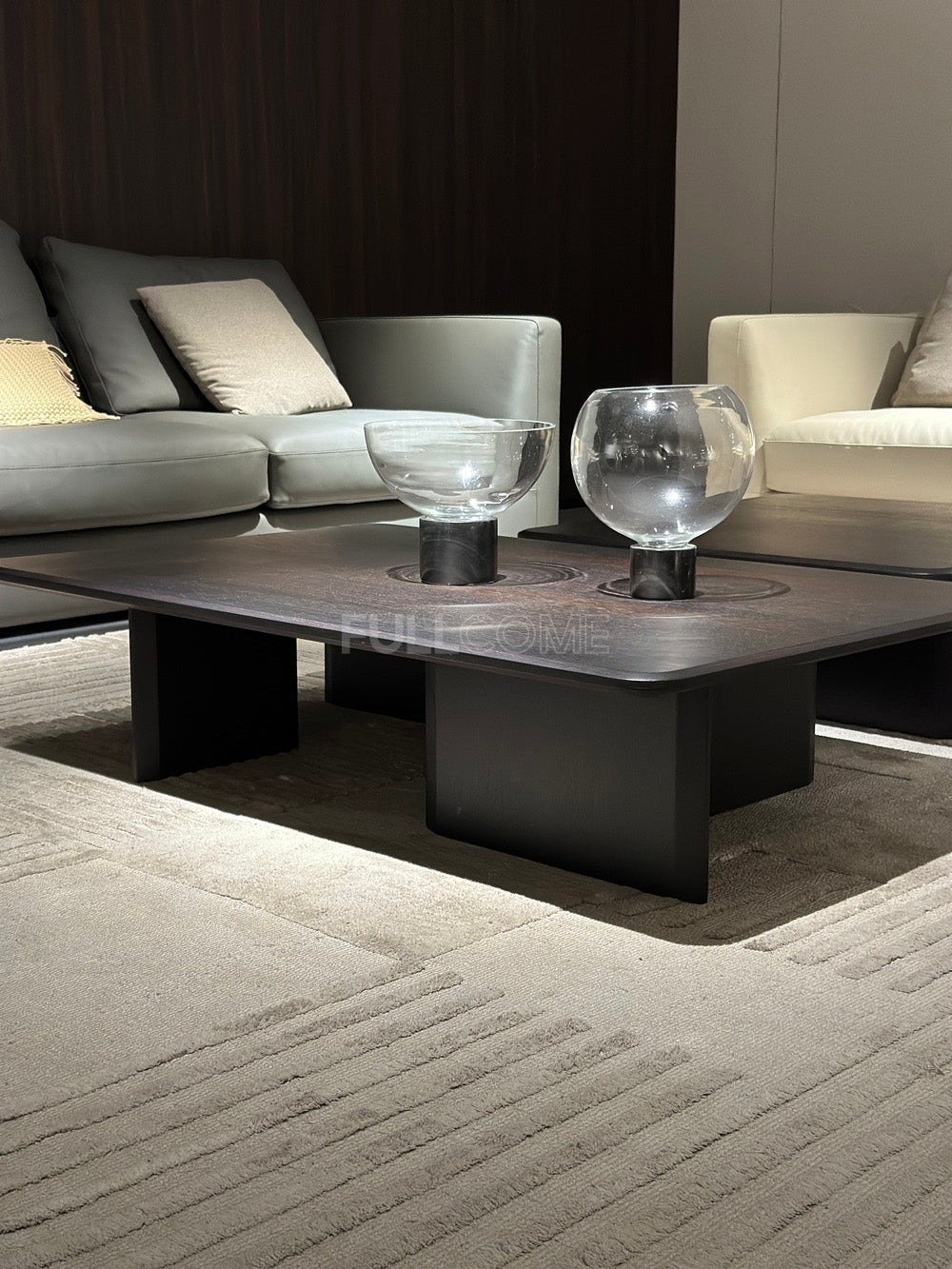 The Crossed-Slab Coffee Table Set