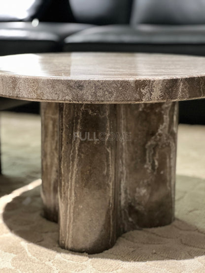 The Rounded-Corner Smoked Coffee Table