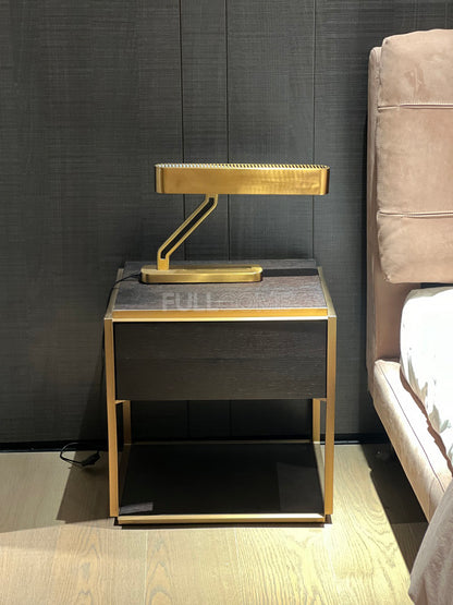 The Gilt Cube Nightstand