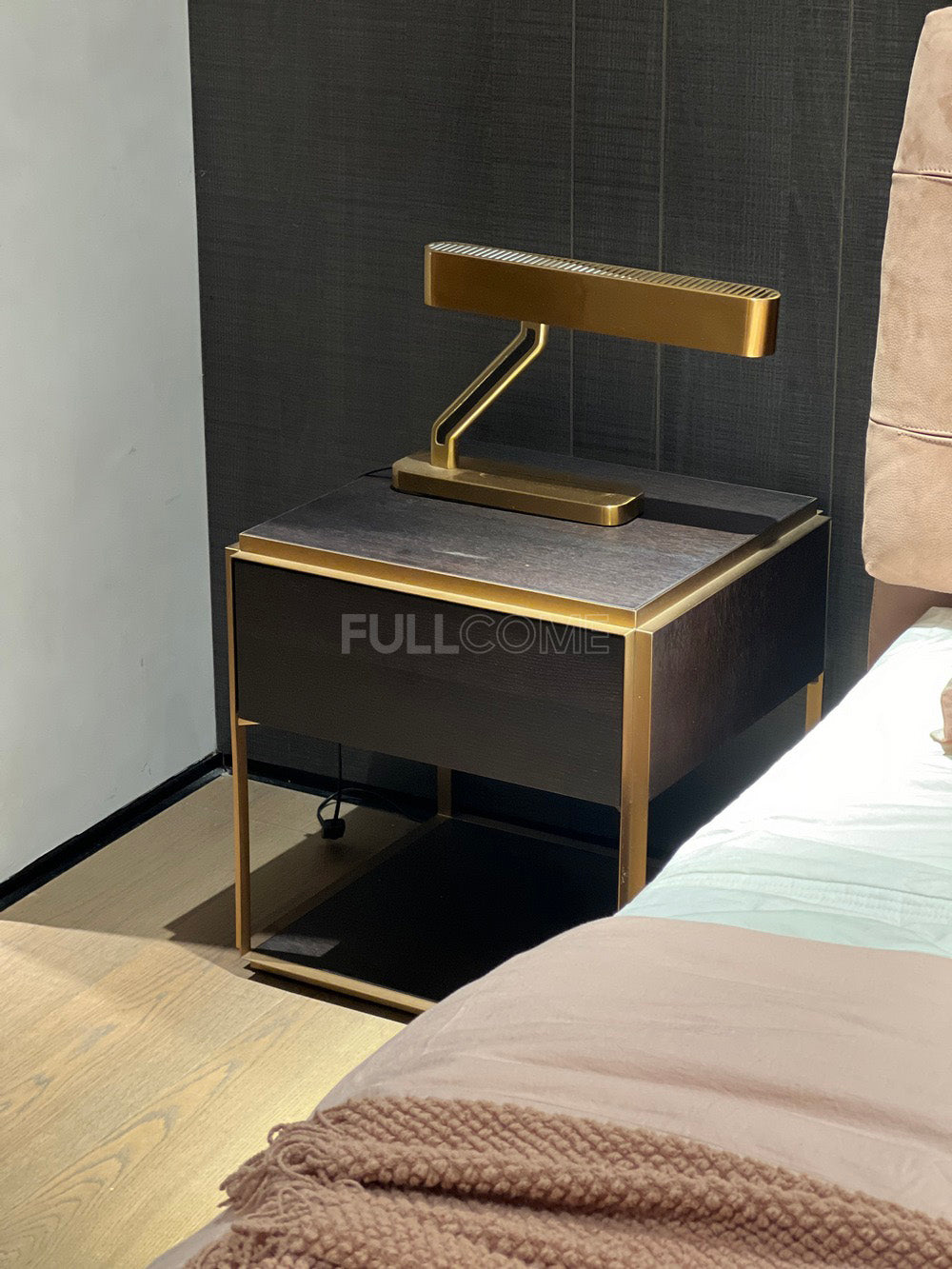 The Gilt Cube Nightstand